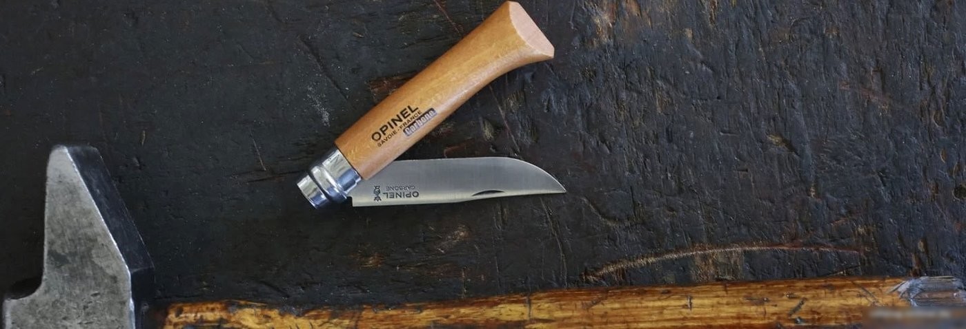 Складной нож Opinel N°9 углеродистая сталь (бук)