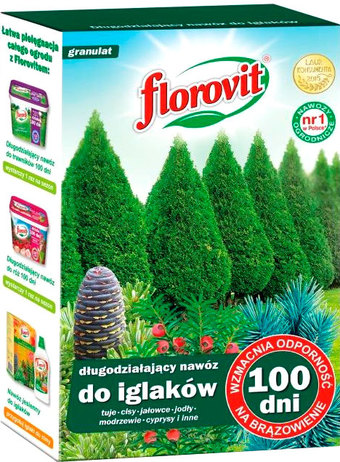 Удобрение Florovit Для хвойных 100 дней (1 кг, коробка)