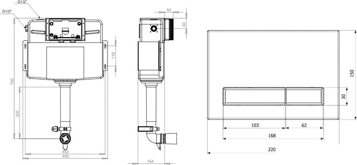 Инсталляция для унитаза Lavinia Boho Relfix 3 в 1 77030069
