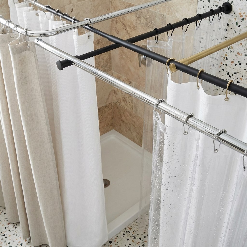 Шторки и карнизы для ванн и поддонов