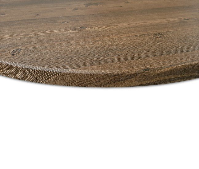 Кухонный стол Sheffilton SHT-TU7-1/70 МДФ (коричневый муар (цинк)/черный/орех светлый)