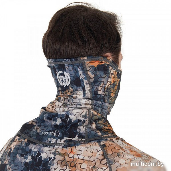 Шарф (бафф) FHM Mark 8523 (серый/оранжевый)