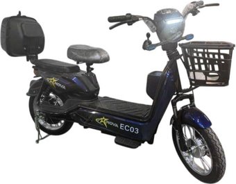 Электроскутер NOVA EC03 (синий, без цепи)