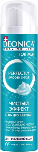 Гель для бритья Deonica For Men Чистый эффект 200 мл