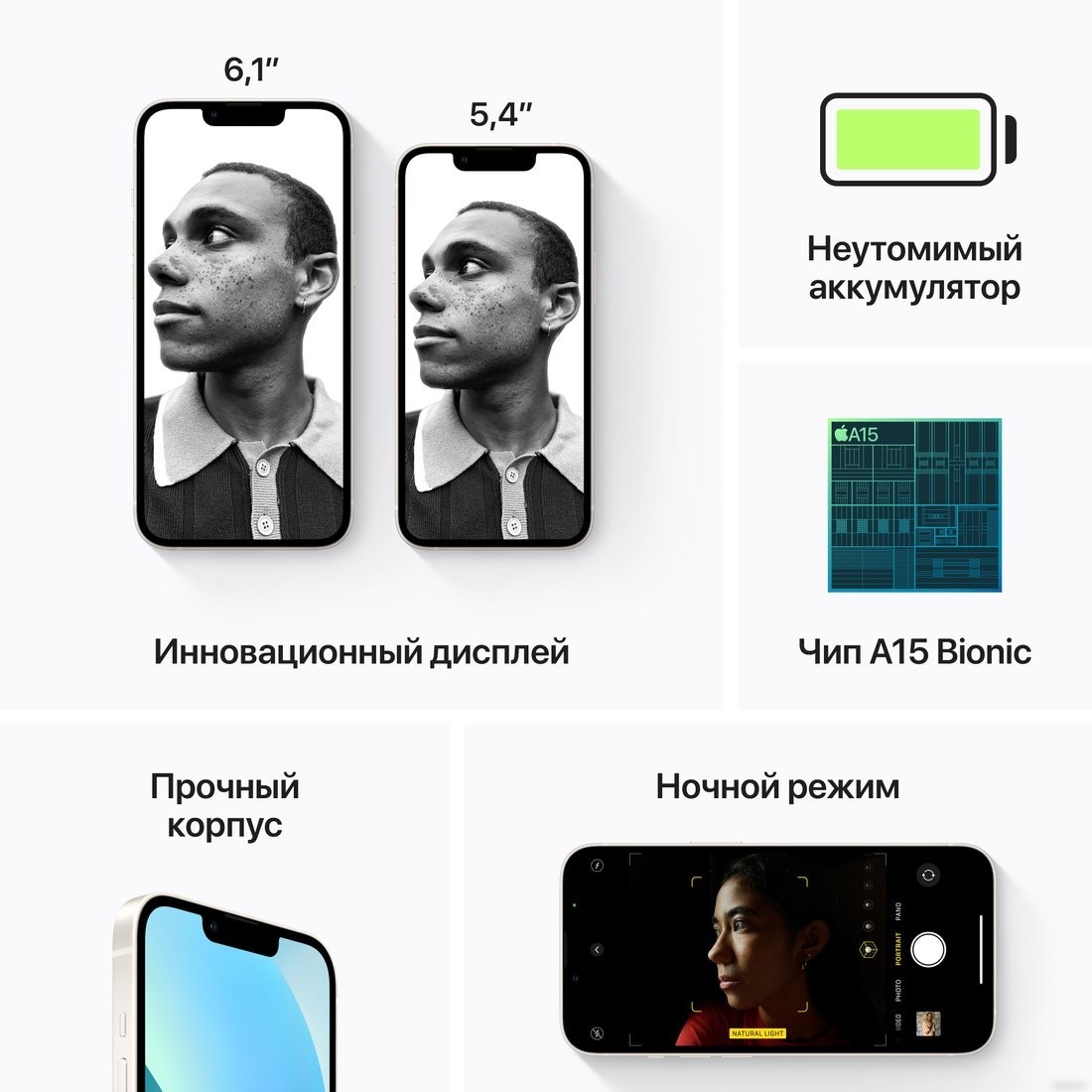 Телефон Apple iPhone 13 512GB (сияющая звезда)