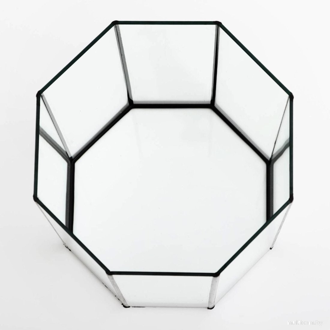 Аквариум Sima-Land Восьмигранный 1149894 (черный)