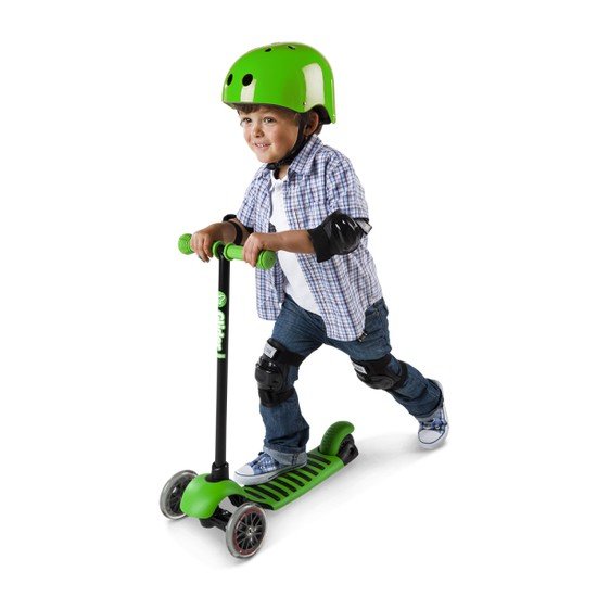 Трехколесный самокат Yvolution Glider Deluxe (зеленый)