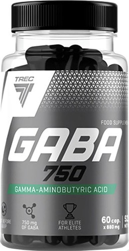 Витамины, минералы Trec Nutrition Gaba 750, 60 капс.