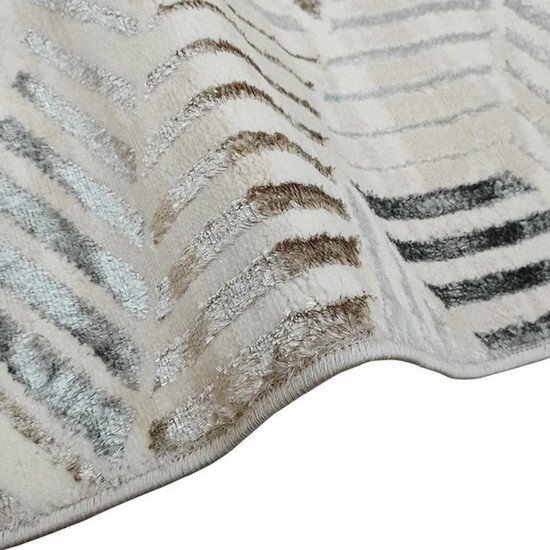 Ковер для жилой комнаты Bossan Rome 3751A-KREM-BEJ 140x200