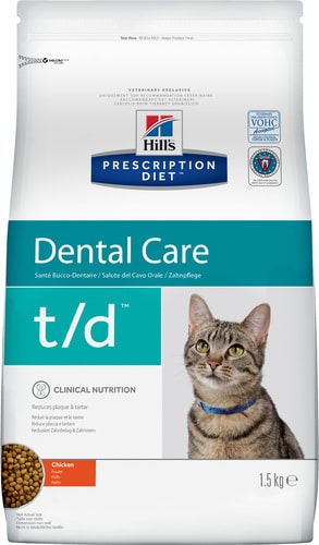 Сухой корм для кошек Hill's Prescription Diet Dental Care t/d Chicken 1.5 кг