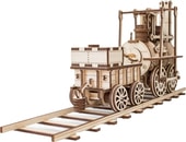 Сборная модель Eco-Wood-Art Локомотив с резиномотором