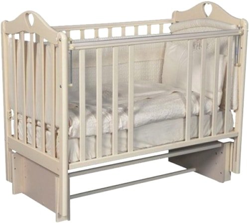 Классическая детская кроватка Антел Каролина-3/5 (слоновая кость)