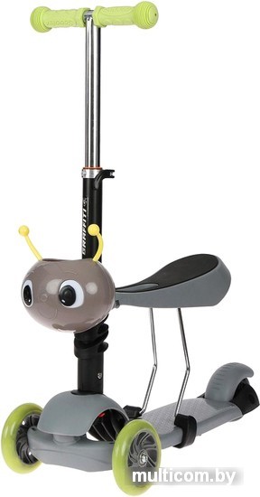 Трехколесный самокат Graffiti 5358842 (серый)