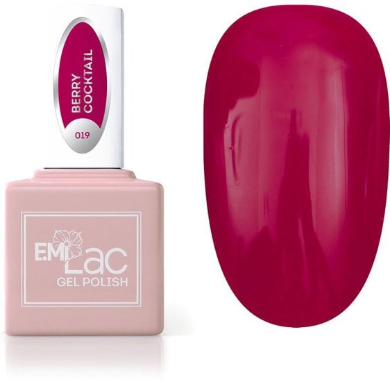 Декоративная и уходовая косметика для ногтей Emi E.MiLac Ягодный коктейль 019, 9 мл.