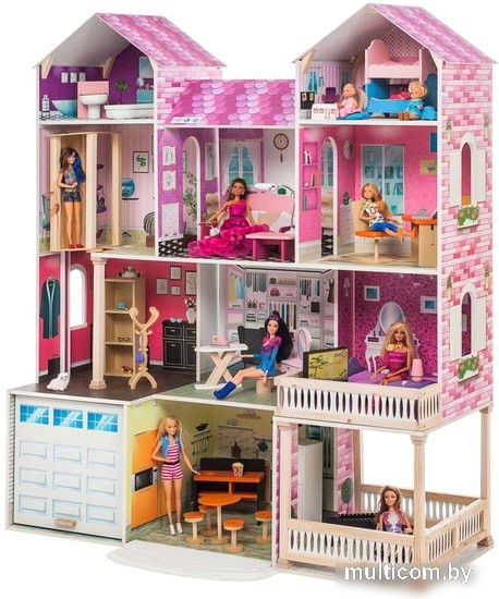 Кукольный домик Paremo Поместье Агостина с мебелью, светом и звуком PD318-17