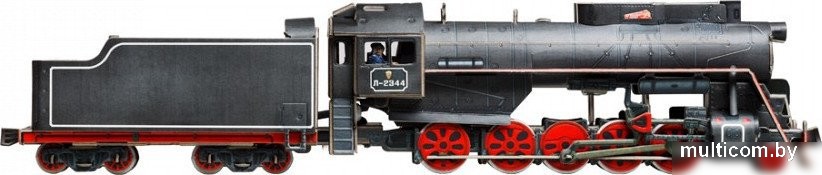 Сборная модель Умная Бумага Магистральный грузовой паровоз 4627081559560