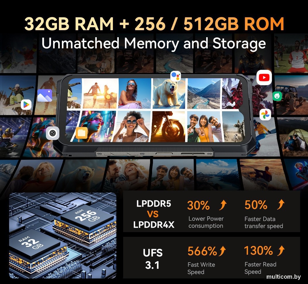 Смартфон Cubot KingKong X 16GB/256GB (черный)