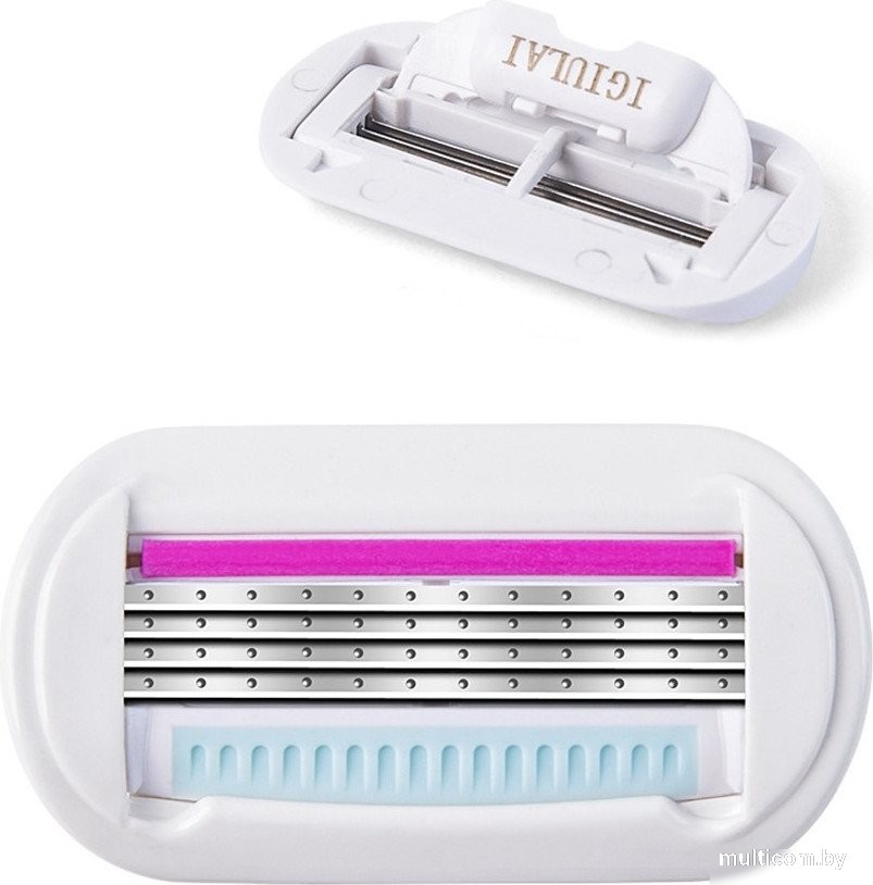 Бритвенный станок Glamify 4 лезвия + 3 касеты