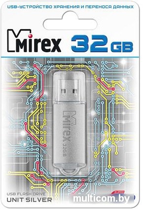 USB Flash Mirex Unit Silver 32GB [13600-FMUUSI32]