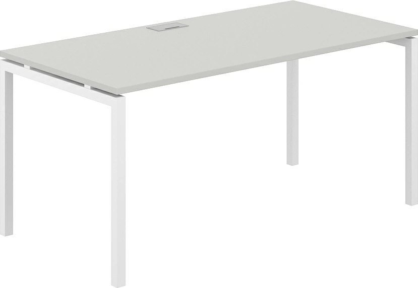 Офисный стол Norden 160х80х75 SG.209.SH.44.WH (белый/серый бархат)