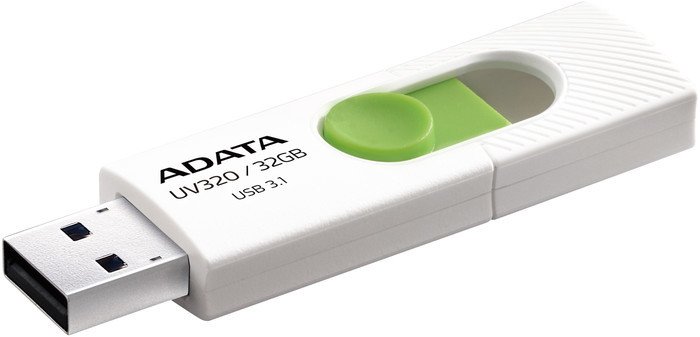 USB Flash A-Data UV320 32GB (белый/зеленый)
