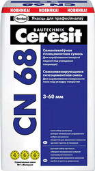 Самонивелирующаяся смесь Ceresit CN 68. Самонивелирующаяся гипсоцементная смесь