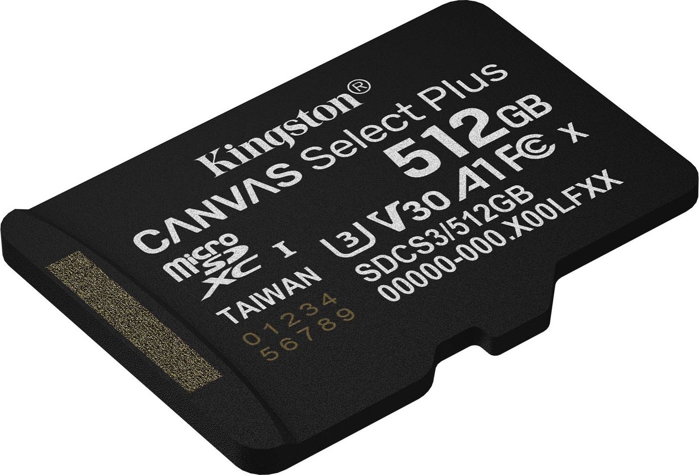 Карта памяти Kingston Canvas Select Plus microSDXC 512GB SDCS3/512GBSP