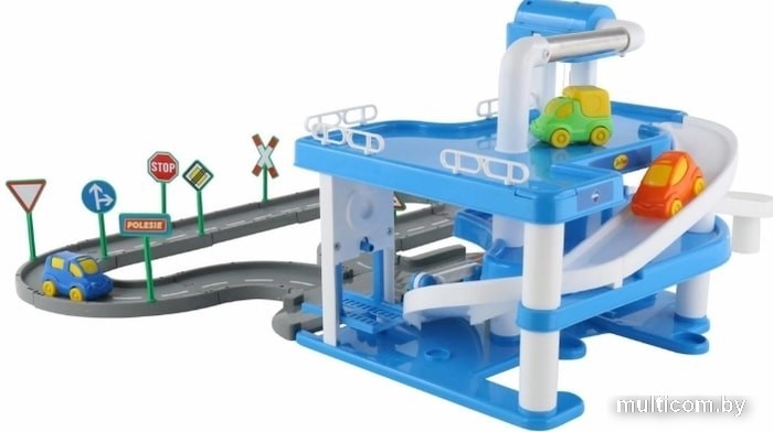 Элемент трека Полесье Паркинг Aral 3-уровневый с дорогой 40428