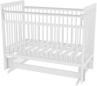 Классическая детская кроватка Bambini 16.20.16.05 (мультимаятник, белый)