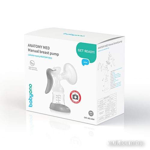 Ручной молокоотсос BabyOno Anatomy 1484