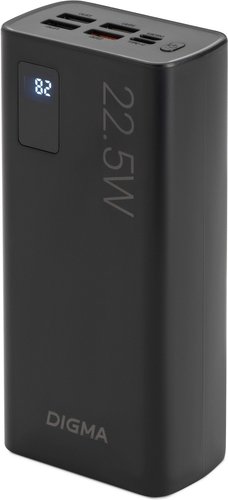 Внешний аккумулятор Digma DGPF30A 30000mAh (черный)