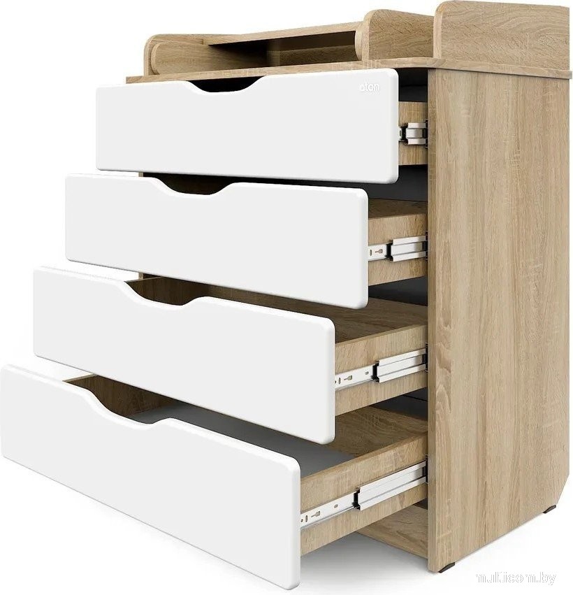 Детский комод Атон Сириус-2 Wood 804 ПВХ (дуб сонома)