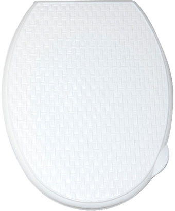 Сиденье для унитаза Violet Ротанг 112006 (белый)