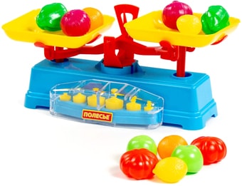 Весы игрушечные Полесье Весы с набором продуктов 53787