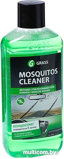 Стеклоомывающая жидкость Grass Чистящее средство Mosquitos Cleaner 1л 110103