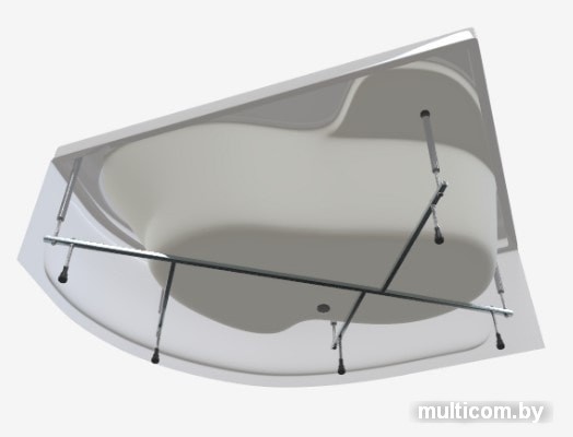 Ванна 1Марка Aura 150x105 R (с каркасом и экраном)