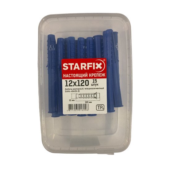 Дюбель распорный Starfix SMP4-48405-15 (15 шт)