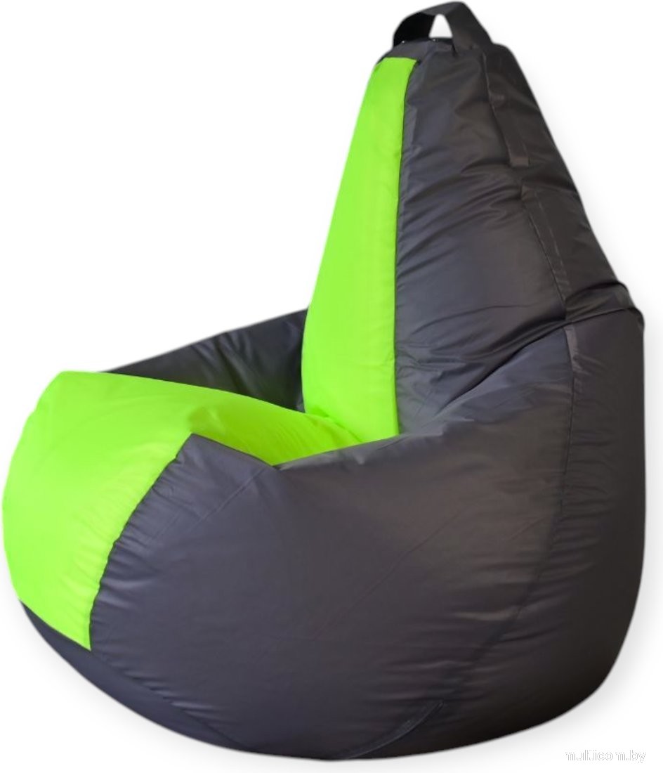 Кресло-мешок Mio Tesoro Груша Kombo XXL GF-130x85-SN (серебристый/неон)