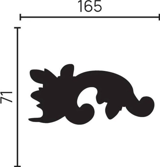 Завершающий элемент Decor-Dizayn H1-DD002 LR