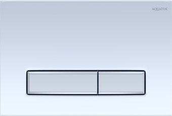 Панель смыва Aquatek Slim KDI-0000022 (белый глянцевый/никель)