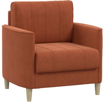 Интерьерное кресло Нижегородмебель Лора ТК 332 (ультра терра кирпичный/бежевый)