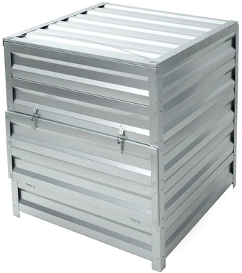 Садовый измельчитель Формула качества Оцинкованный с крышкой 1000x1500x1000 (винно-красный)