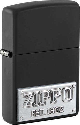 Зажигалка Zippo License Plate Black Matte 48689