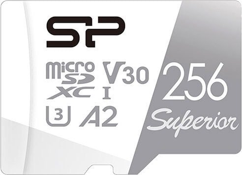Карта памяти Silicon-Power Superior microSDXC SP256GBSTXDA2V20SP 256GB (с адаптером)