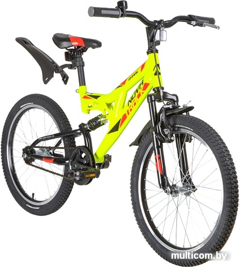 Детский велосипед Novatrack Shark 20 2020 20SS1V.SHARK.GN20 (зеленый)