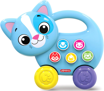 Музыкальная игрушка Азбукварик Зверята-каталочки. Котенок