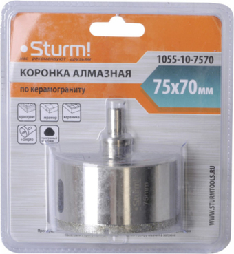 Коронка Sturm 1055-10-7570