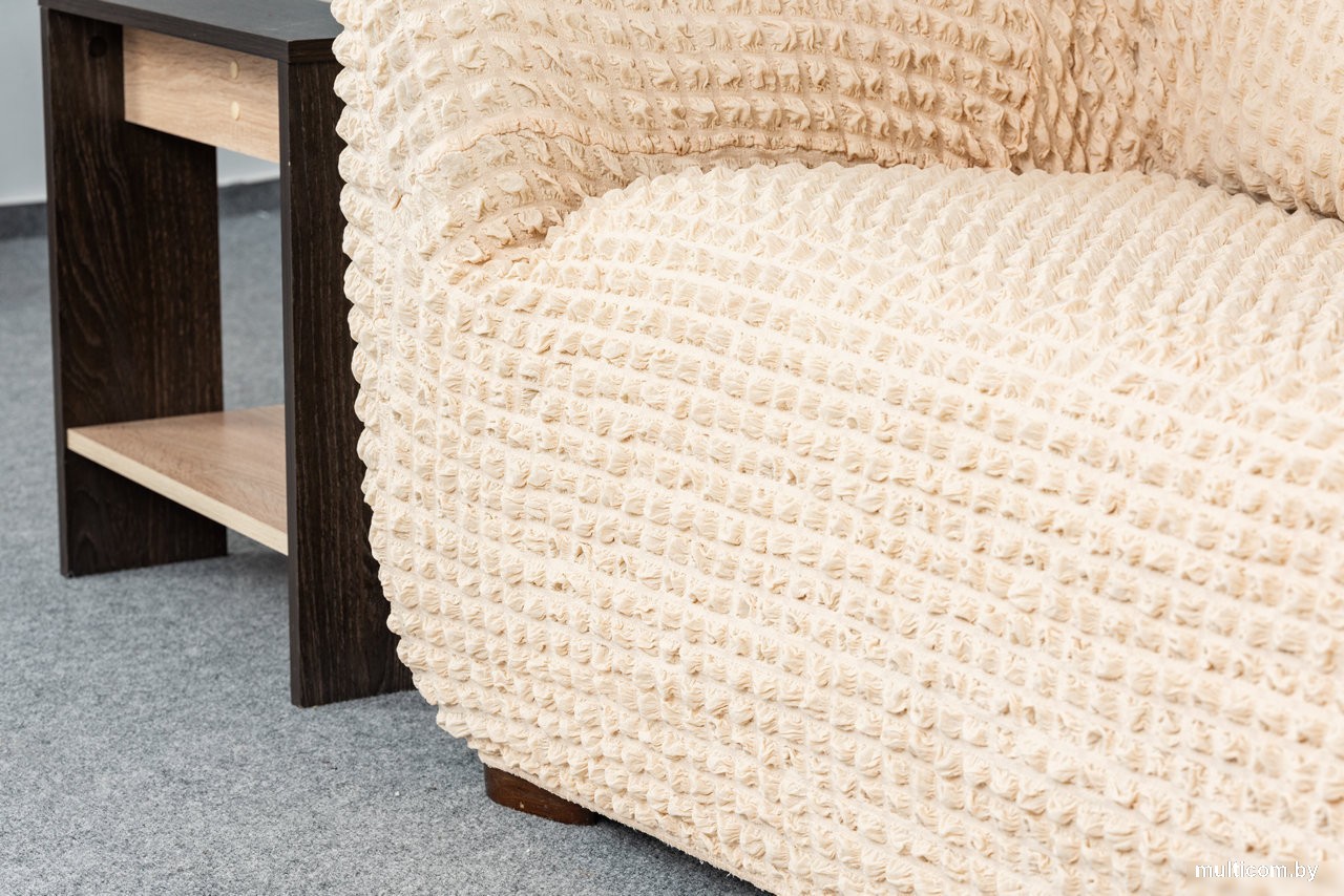 Чехол для дивана Софатэкс Стандарт ПО-6 без оборки (ваниль)