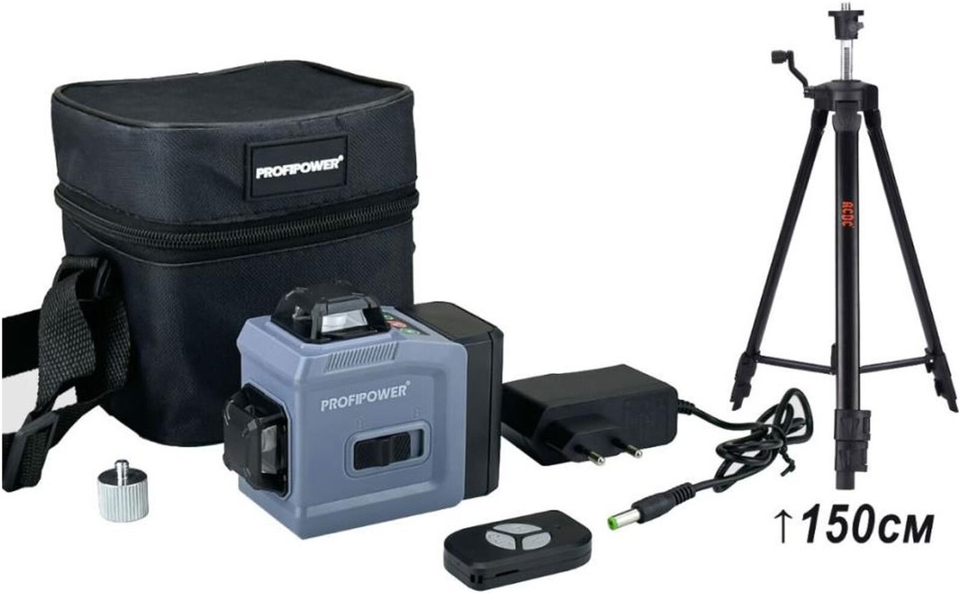 Лазерный нивелир Profipower NL-12G + Штатив E0051