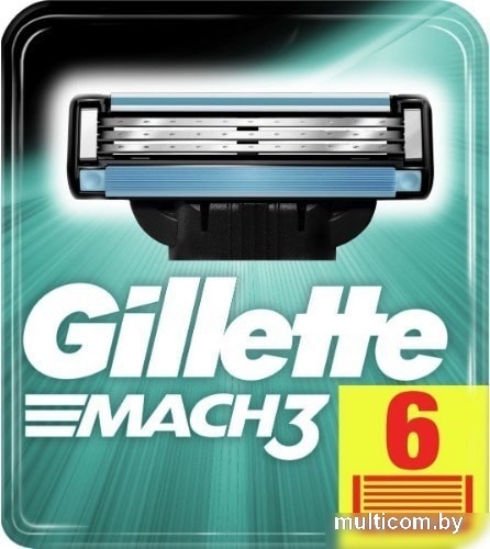 Сменные кассеты для бритья Gillette Mach3 (6 шт) 7702018408832